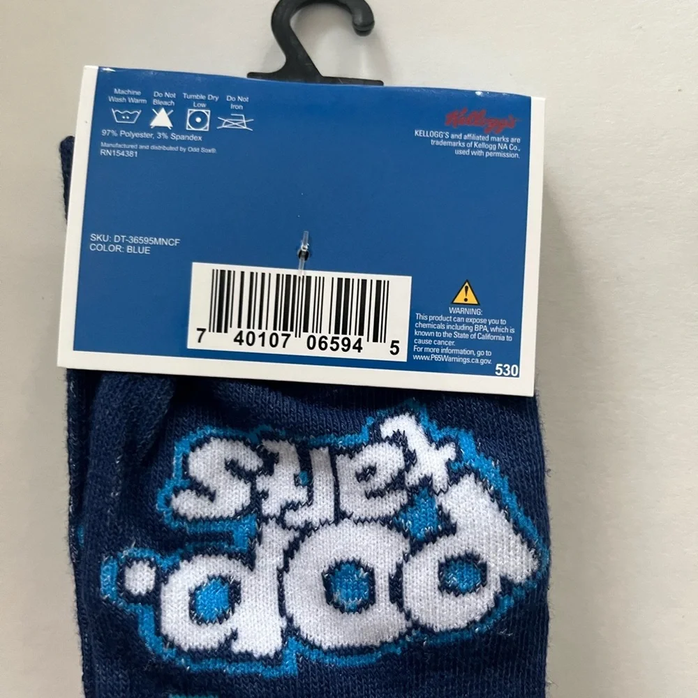 Pop Tarts Socks Fits Men’s Shoe Size 6-12